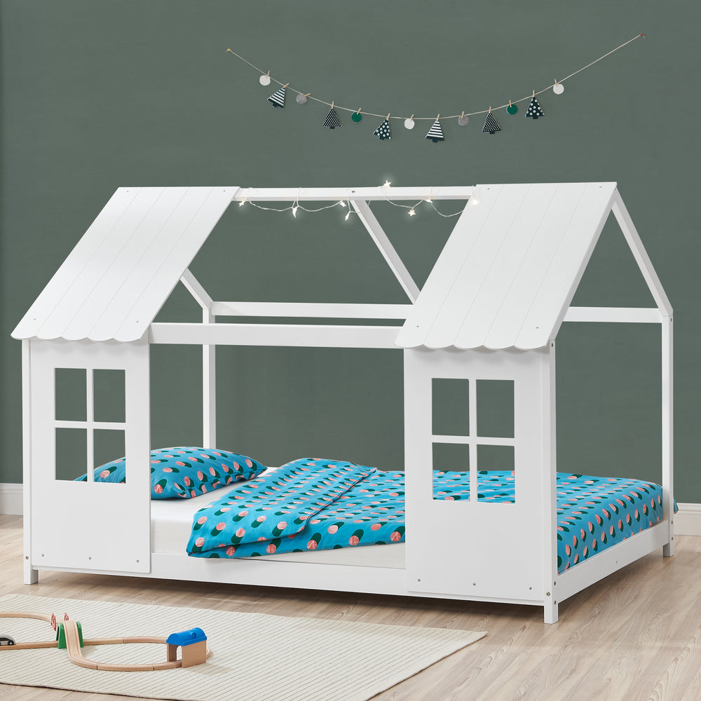 Halfopen kinderbed Tostedt div. maten en kleuren [en.casa] - premiumXL