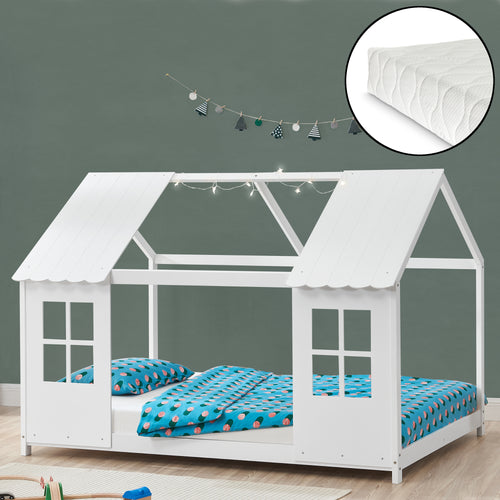Halfopen kinderbed Tostedt met matras [en.casa] - premiumXL