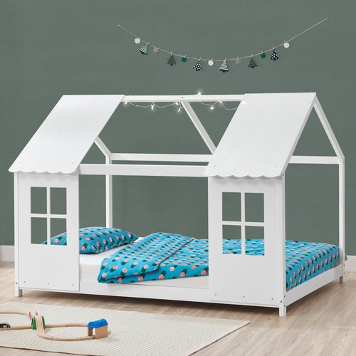 Halfopen kinderbed Tostedt div. maten en kleuren [en.casa] - premiumXL
