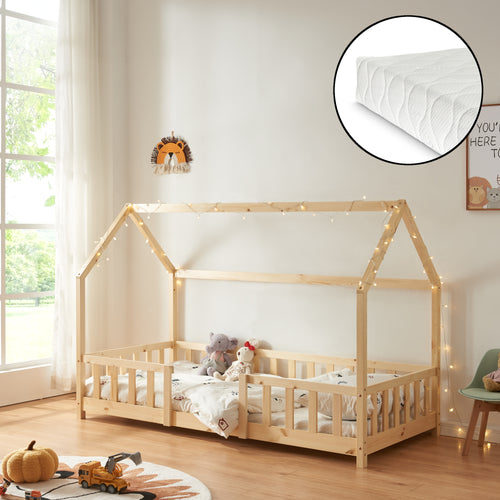 Kinderbett Sisimiut met matras [en.casa] - premiumXL