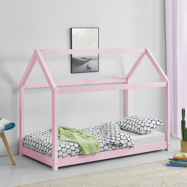 Kinderbed Netstal houten bed grenen huisbed - verschillende maten en kleuren