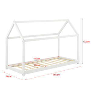 Kinderbed Netstal houten bed huisbed - verschillende kleuren en maten