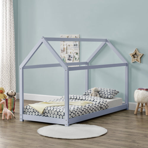 Kinderbed Netstal houten bed huisbed 90x200 cm - 4 kleuren
