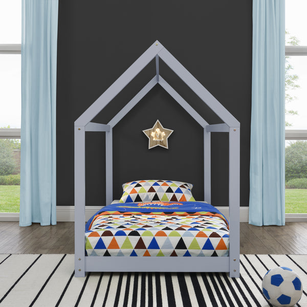 Kinderbed Netstal houten bed huisbed 90x200 cm - 4 kleuren