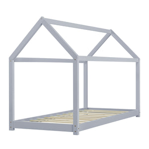 Kinderbed Netstal houten bed huisbed 90x200 cm - 4 kleuren