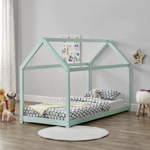 Kinderbed Netstal houten bed huisbed 90x200 cm - 4 kleuren