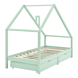 Kinderbed Assling met 2 lades 206x97x162 cm - 4 varianten