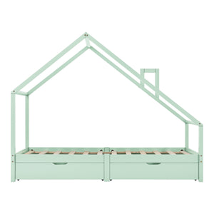 Kinderbed Assling met 2 lades 206x97x162 cm - 4 varianten