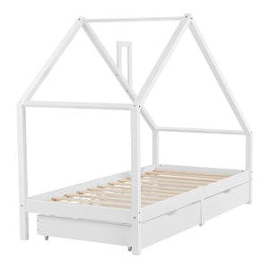Kinderbed Assling met 2 lades 206x97x162 cm - 4 varianten