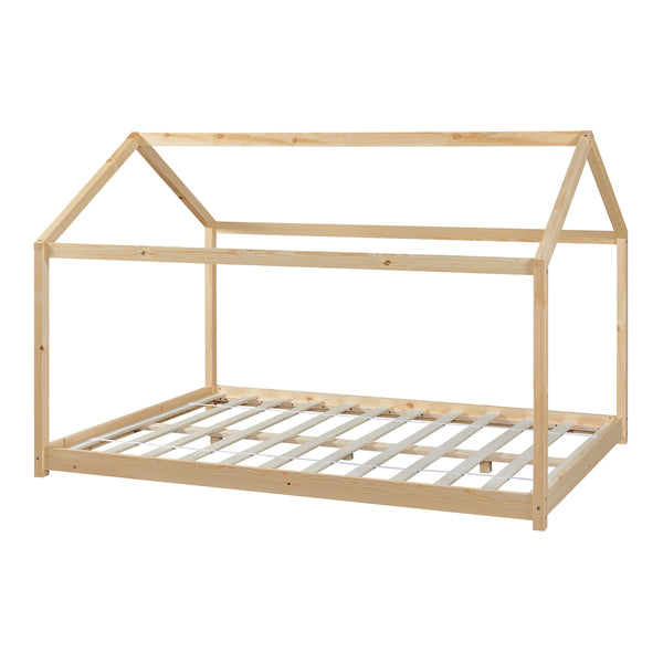 Lit cabane pour enfant Cerro bois de pin contreplaqué [en.casa]