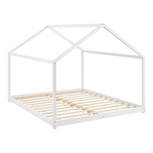 [en.casa] Kinderbed Cerro twijfelaar huisbed met matras - 4 varianten