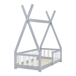 Lit Tipi Helsingborg pour enfants 140 x 70 cm [en.casa]