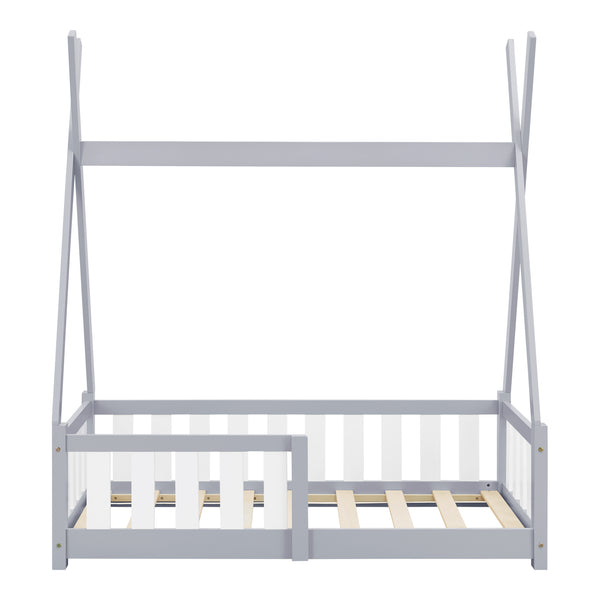 Lit Tipi Helsingborg pour enfants 140 x 70 cm [en.casa]