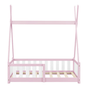 [en.casa] Kinderbed Tipi grenen met uitvalbeveiliging 70x140 cm - 4 varianten