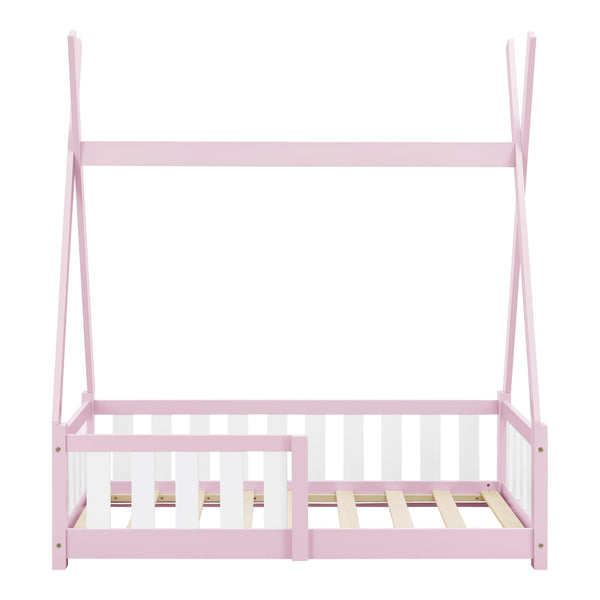[en.casa] Kinderbed Tipi grenen met uitvalbeveiliging 70x140 cm - 4 varianten