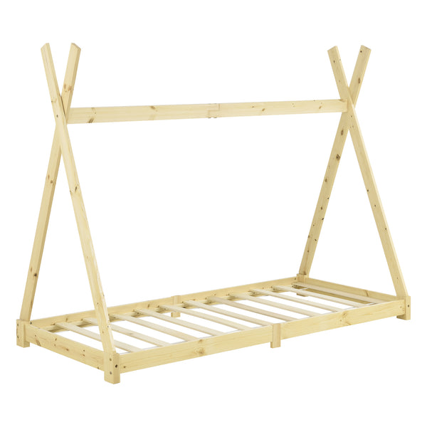 Lit enfant tipi Höri en pin 90 x 200 cm [en.casa]