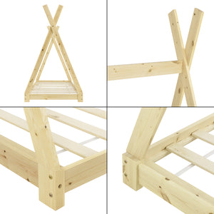 Lit enfant tipi Höri en pin 90 x 200 cm [en.casa]
