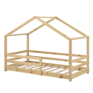 [en.casa] Kinderbed Knätten huisbed met uitvalbeveiliging - 9 varianten
