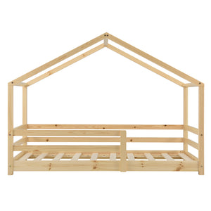 [en.casa] Kinderbed Knätten huisbed met uitvalbeveiliging - 9 varianten