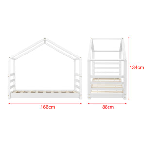 Kinderbed grenen huisbed incl. matras - verschillende maten en kleuren