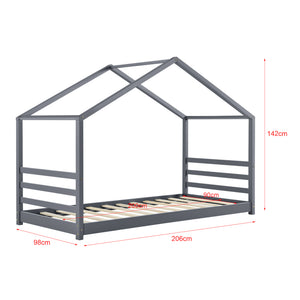 Kinderbed grenen huisbed incl matras - verschillende maten en kleuren