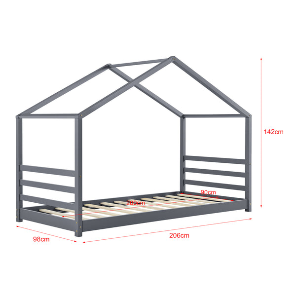 Kinderbed grenen huisbed incl matras - verschillende maten en kleuren