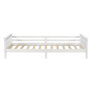 Kinderbed Nuuk met bedbodem matras en uitvalbeveiliging - verschillende kleuren en maten