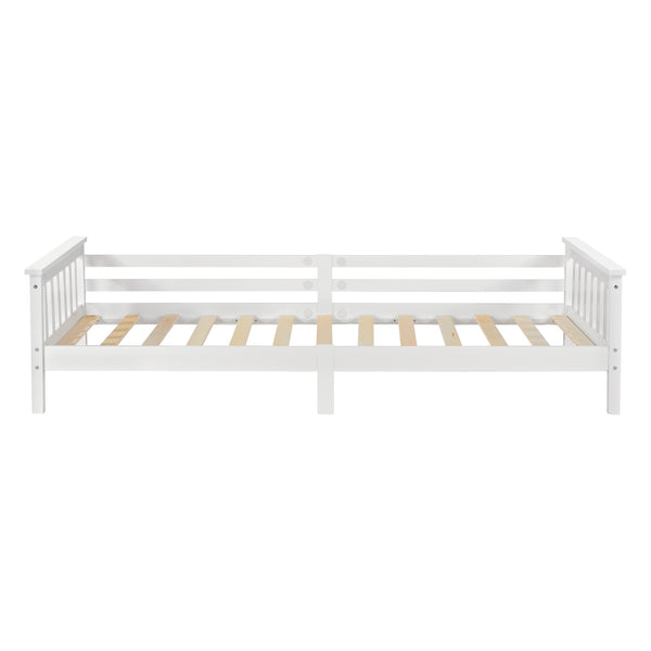 Kinderbed Nuuk met bedbodem matras en uitvalbeveiliging - verschillende kleuren en maten