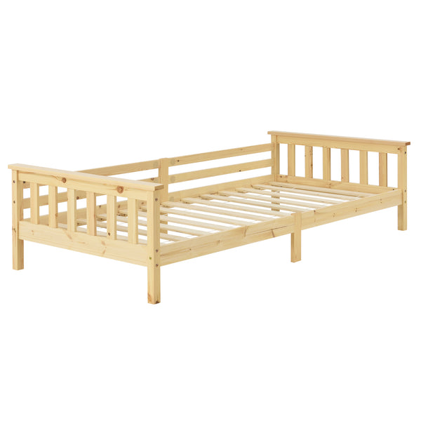 Kinderbed Nuuk met bedbodem en uitvalbeveiliging - verschillende kleuren en maten