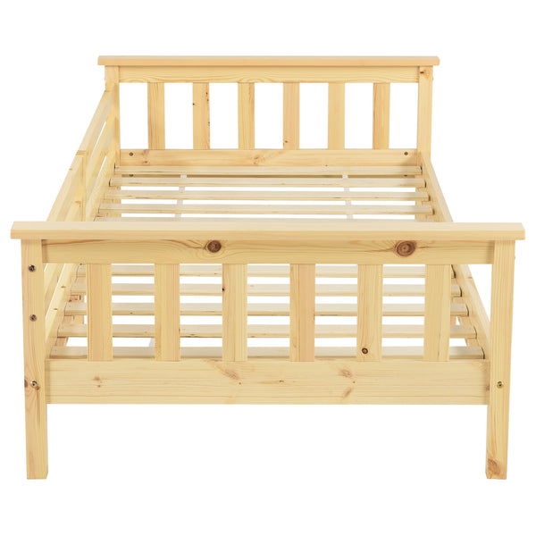 Kinderbed Nuuk met bedbodem en uitvalbeveiliging - verschillende kleuren en maten