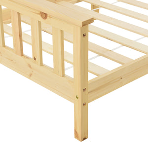 Kinderbed Nuuk met bedbodem en uitvalbeveiliging - verschillende kleuren en maten