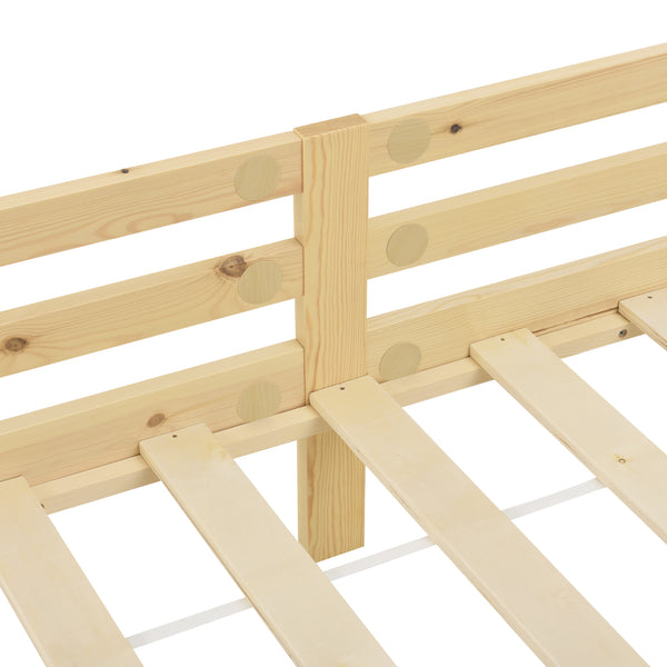 Kinderbed Nuuk met bedbodem en uitvalbeveiliging - verschillende kleuren en maten