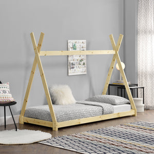 Kinderbed Onejda Tipi grenen met bedbodem - 6 varianten