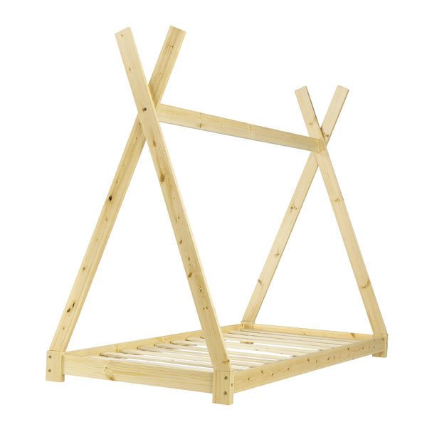 Kinderbed Onejda Tipi grenen met bedbodem - 6 varianten