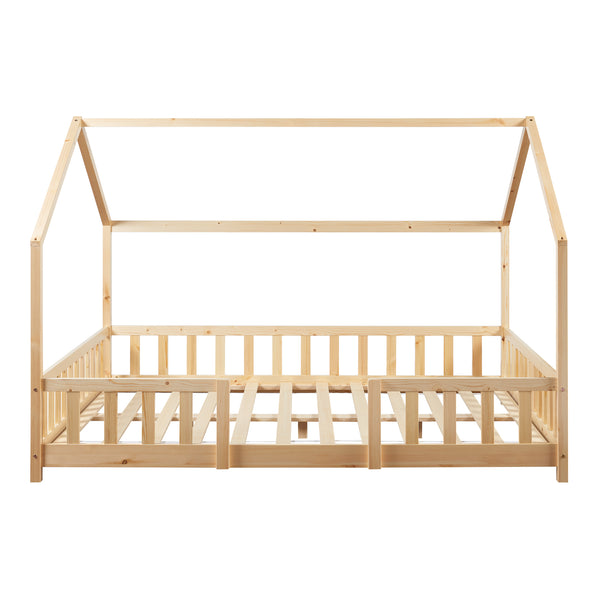 Kinderbed Sisimiut met uitvalbeveiliging en bedbodem [en.casa]