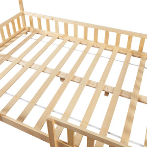 Kinderbed Sisimiut met uitvalbeveiliging en bedbodem [en.casa]