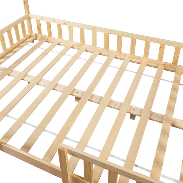 Kinderbed Sisimiut met uitvalbeveiliging en bedbodem [en.casa]