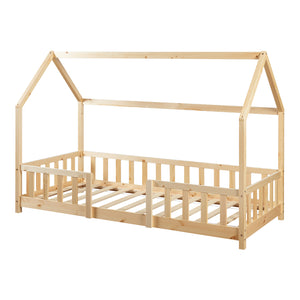 Kinderbed Sisimiut met uitvalbeveiliging en bedbodem [en.casa]