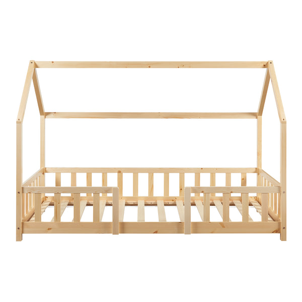 Kinderbed Sisimiut met uitvalbeveiliging en bedbodem [en.casa]