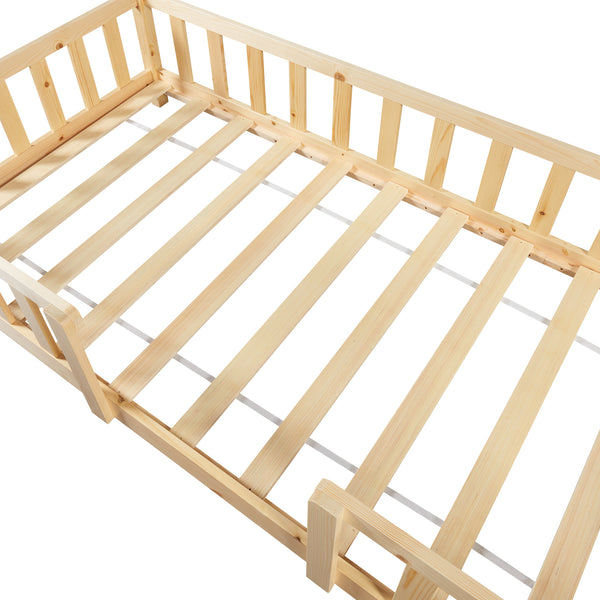 Kinderbed Sisimiut met uitvalbeveiliging en bedbodem [en.casa]