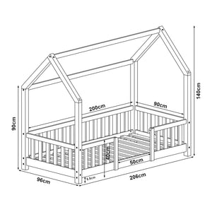 Lit cabane Sisimiut pin [en.casa]