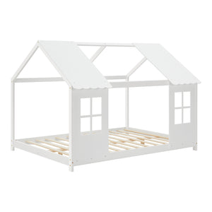 Kinderbed Tostedt huisbed grenen [en.casa]