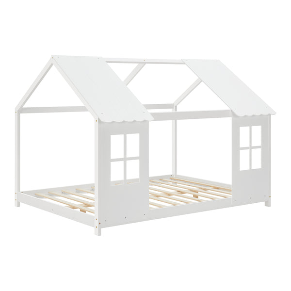 Kinderbed Tostedt huisbed grenen [en.casa]