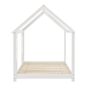 Kinderbed Tostedt huisbed met bedbodem en matras [en.casa] [neu.haus]