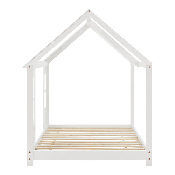 Kinderbed Tostedt huisbed met bedbodem en matras [en.casa] [neu.haus]