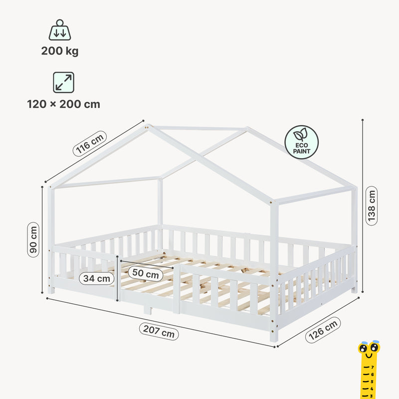 Maatschets Kinderbed Treviolo huisbed [en.casa]