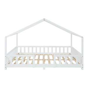 Kinderbed Treviolo met uitvalbeveiliging en bedbodem [en.casa]