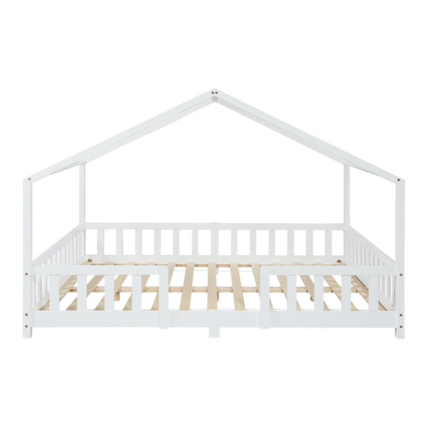 Kinderbed Treviolo met uitvalbeveiliging en bedbodem [en.casa]