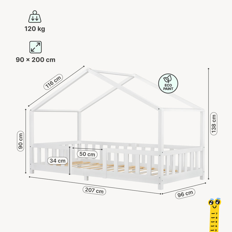 Maatschets Kinderbed Treviolo huisbed [en.casa]