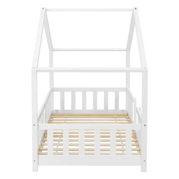 Kinderbed Treviolo met uitvalbeveiliging en bedbodem [en.casa]